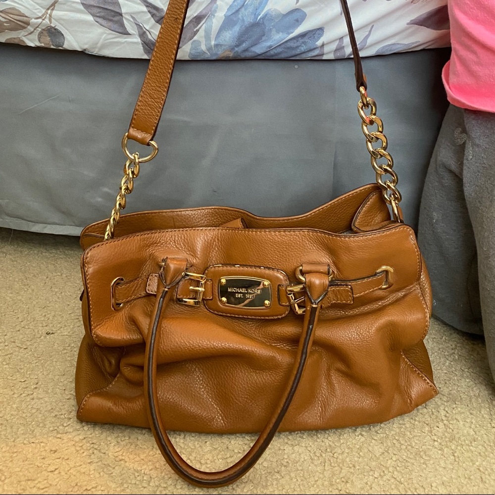 Michael Kors brown leather purse